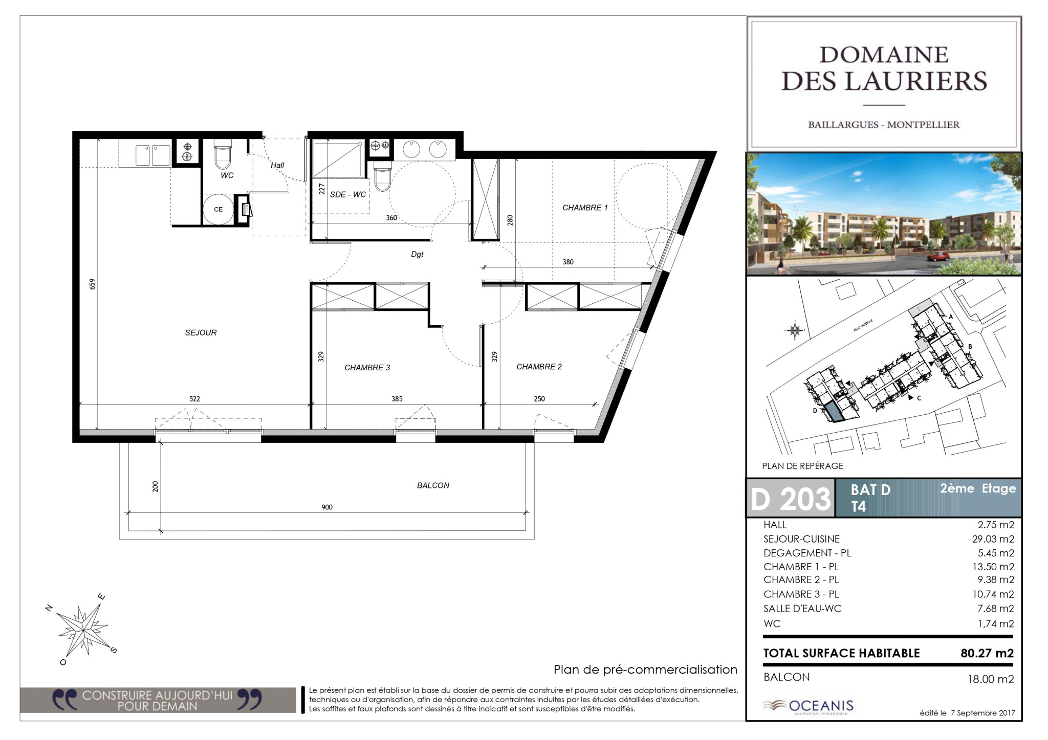 Image_, Appartement, Baillargues, ref :T4-BAILLARGUES-CA-LOC