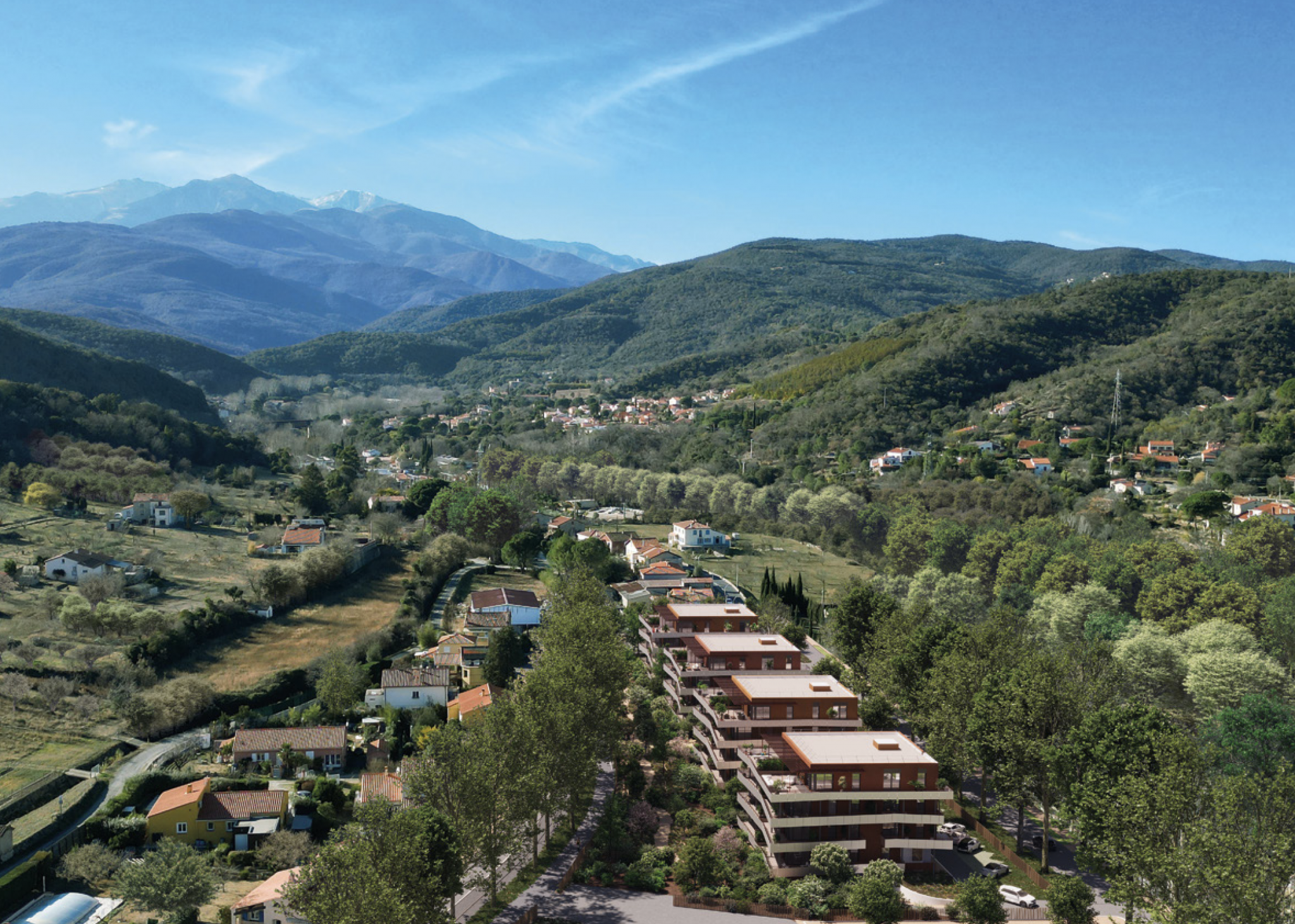 Programme immobilier neuf à Céret, Pyrénées Orientales.