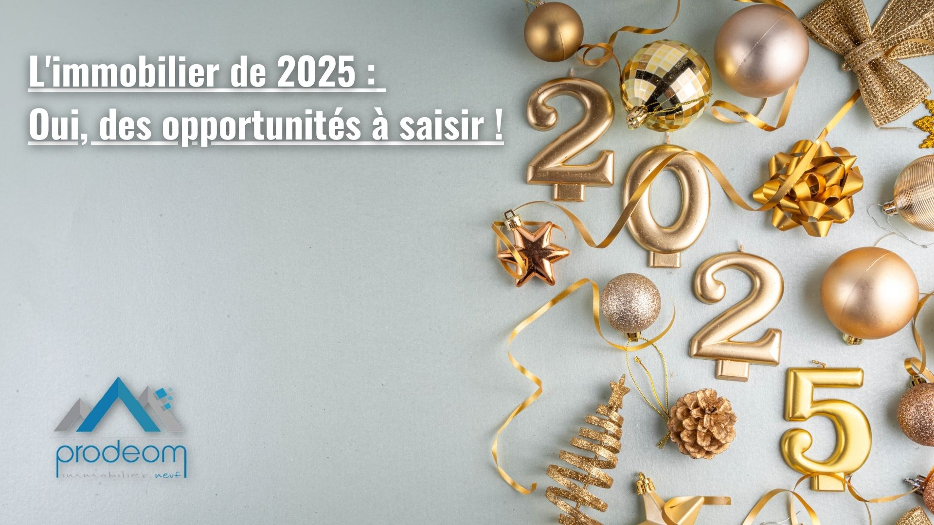 L'immobilier de 2025 : Oui, des oppor...